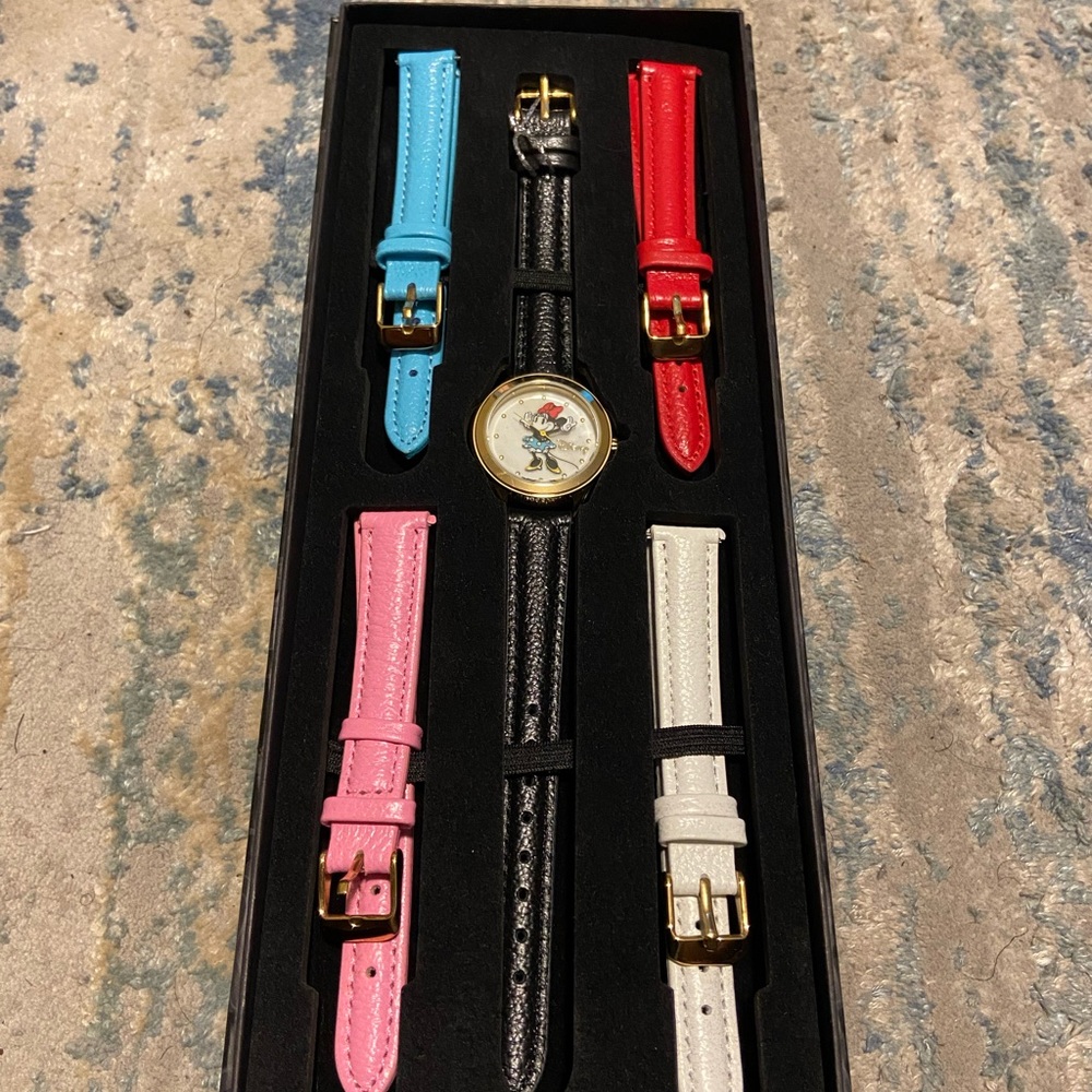 Disney Watch Set with Colorful Straps